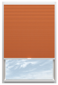 Obscura, Tangerine - Stick Fit Honeycomb Blind